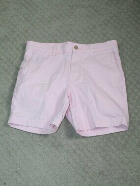 Roundtree & Yorke Size 34 Pink Cotton Spandex Blend 7" Shorts